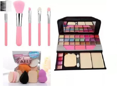 Zailie 5 Pcs Set & Pack of 6 Washable Makeup sponges/ Blender/ Puff With 6155