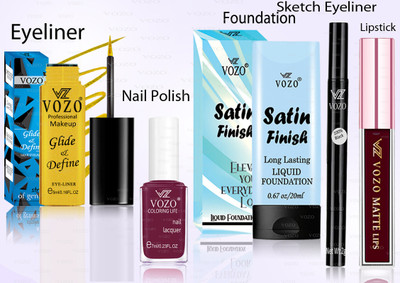 VOZO Professional Cosmetic Kit with Ultra-Pigmented Set-43(Pack of 5)