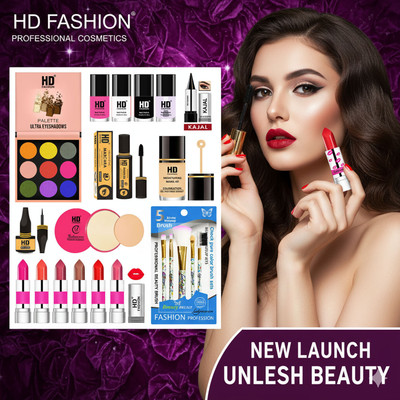 HD Fashion 21 Pcs ULTIMATE BEAUTY PRO KIT- All Occasion Makeup Kit Full Set Combo hd29(Pack of 21)