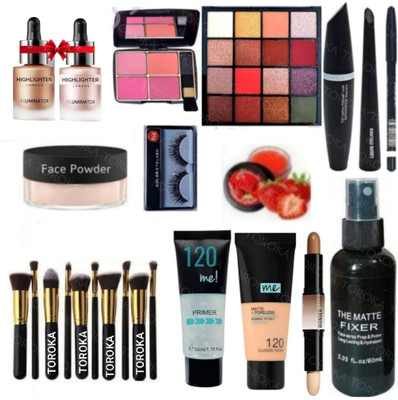 toroka Makeup Kit Sets One-stop Beauty Package for Beginners and Professionals Kit 13T(Pack of 13)