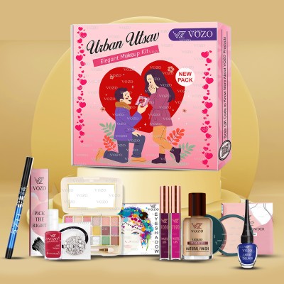 VOZO Festive Collection Royal Makeup Kit Best Valentine Day Gift for Her Set-24(Pack of 10)