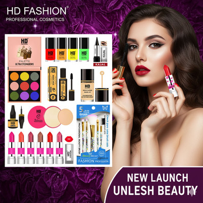 HD Fashion 21 Pcs ULTIMATE BEAUTY PRO KIT- All Occasion Makeup Kit Full Set Combo hd78(Pack of 21)