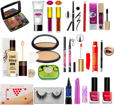 Syzol Makeup Kit Of 19 Items JM11(Pack of 19)