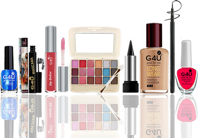 G4U Everyday Elegance: 8 Pcs Complete Makeup Kit for Day to Night Looks A17(Pack of 8)
