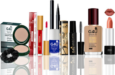 G4U All In One Makeup Kit For Beginners A27(Pack of 8)