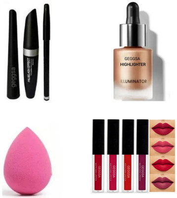 Geggsa contour stick 4in1 lipstick and compact(Pack of 4)