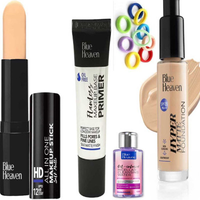 BLUE HEAVEN MakeUp For Women with free pouch combo(Pack of 6)