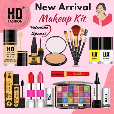 HD Fashion 16 Pcs. Sweetheart's Choice Premium Waterproof Makeup Combo kit For Women H221(Pack of 16)
