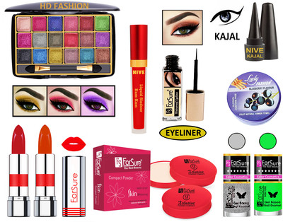 ForSure New Makeup Kit of 10 Items KB60A84(Pack of 10)