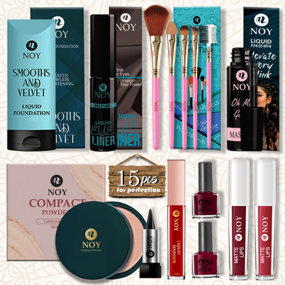 NOY Full Makeup Kit For Women Ideal Gift Combo For Wife On Birthday & Anniversary(Pack of 15)