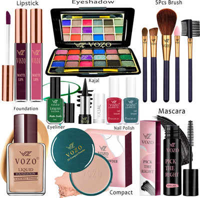 VOZO Makeup Kit Sets One-stop Beauty Package for Beginners and Professionals KT-287(Pack of 15)