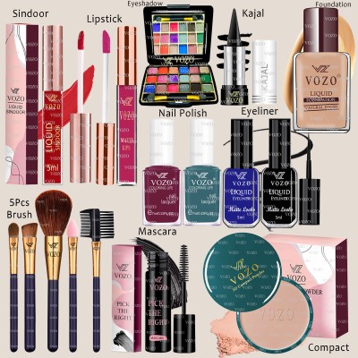 VOZO Makeup Kit Combo for Women Dream Collection with Rare Pigments Daily Wear VT-115(16 Items in the set)