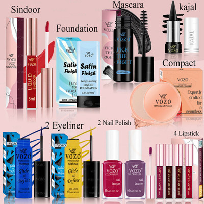 VOZO Full Cosmetic Kit with High-Quality, Skin-Friendly Makeup Combo-280(Pack of 13)