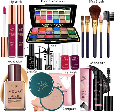 VOZO Makeup Kit Sets One-stop Beauty Package for Beginners and Professionals Set-30(Pack of 15)