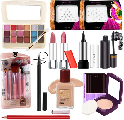 G4U 16Pcs Pack Classics Cute & Bold Makeup Kit Set For Girls/Women 26j2022A2(Pack of 16)