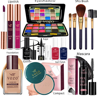 VOZO Makeup Kit Sets One-stop Beauty Package for Beginners and Professionals KT-145(Pack of 15)