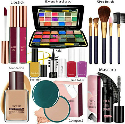 huda.bb Makeup Kit Sets One-stop Beauty Package for Beginners and Professionals(Pack of 15)
