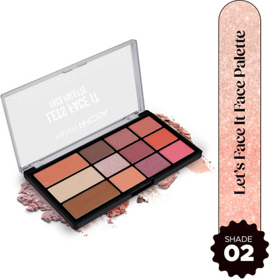 Hilary Rhoda Let’s Face It Face Palette | No Fallout | Matte & Shimmer - 23.4g (Sun Downer)