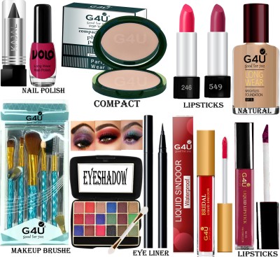 G4U PACK of 15 pcs Makeup Kit For Women, Party Wear new year special Kit 20N23D31(Pack of 15)