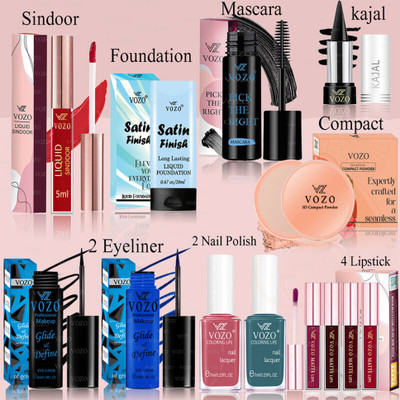 VOZO Full Cosmetic Kit with High-Quality, Skin-Friendly Makeup Combo-193(Pack of 13)
