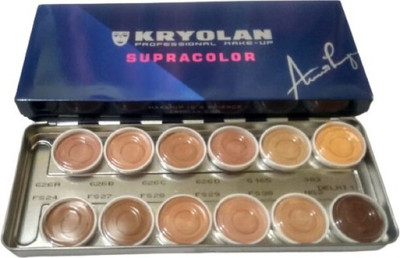 KRYOLAN 12 COLOUR BASE VIJJUFoundation Concealer(Multicolor, 12 ml)