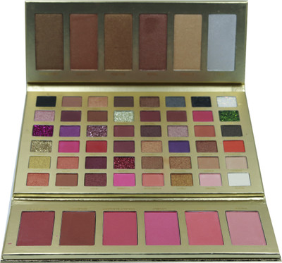 maliao Makeup Palette 48 Color Eyeshadow 6 Color Blush And 6 Color Highlighter