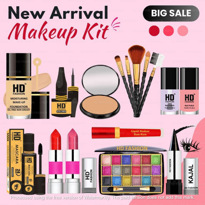 HD Fashion 16 Pcs. Sweetheart's Choice Premium Waterproof Makeup kit For Women AZ37(Pack of 16)