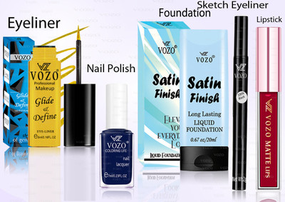VOZO Professional Cosmetic Kit with Ultra-Pigmented Set-137(Pack of 5)