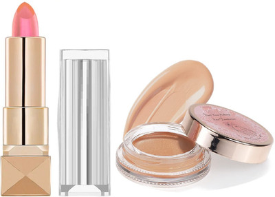 KAIASHA DAILY USE MAKEUP COMBO 1 BASE CONCEALER AND 1 COLOR CHNAGER LISTICK(Pack of 2)
