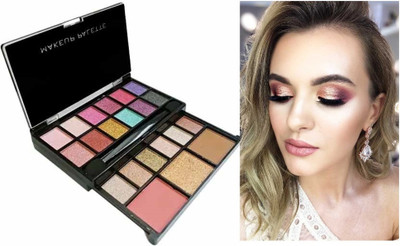 YAWI Eyeshadow +Blusher + Highlighter + Contour Multi Uses Makeup Kit