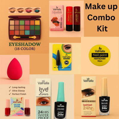 Valhalla 10 in 1 Complete Makeup combo kit – Waterproof & Long-Lasting(Pack of 10)