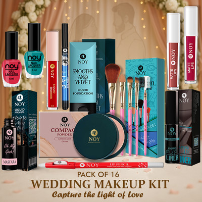 NOY Makeup Set for Girls Radiant Bridal Set for Marriage Celebration(Pack of 16)