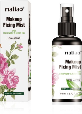 maliao Long Lasting Makeup Fixing Mist with Rose Water & Green Tea Primer  - 80 ml(Makeup Fixing Mist)