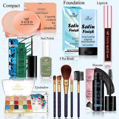 VOZO Premium Makeup Kit with Full-Face Essentials – High-Quality Combo-360(Pack of 12)