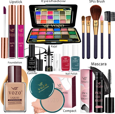 VOZO Makeup Kit Sets One-stop Beauty Package for Beginners and Professionals KT-241(Pack of 15)