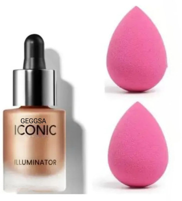 Geggsa Highlighter With 2 puffs combo set