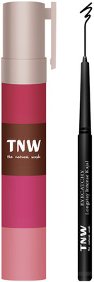 TNW - The Natural Wash Lipstack (Jukebox) + Kajal Combo – Long-Lasting Lipstick & Smudge-Proof Kajal