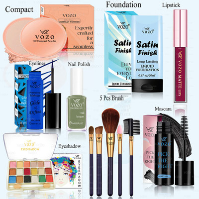 VOZO Premium Makeup Kit with Full-Face Essentials – High-Quality Combo-354(Pack of 12)