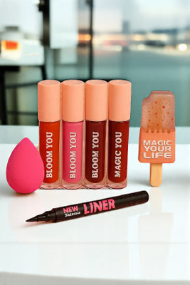 BLOOM YOU Lip & Eye Makeup Kit – Pack of 5
