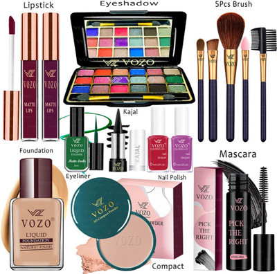 VOZO Makeup Kit Sets One-stop Beauty Package for Beginners and Professionals ST-167(Pack of 15)