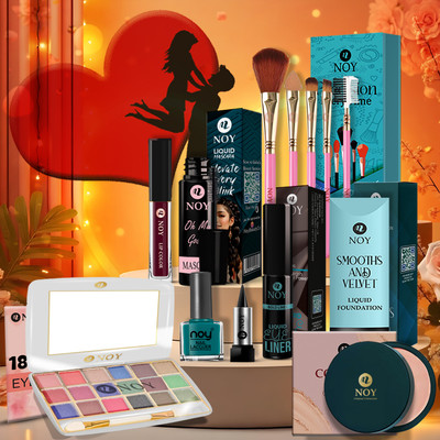 NOY Glow Makeup Kit For Women All-In-One Set For Daily Beauty Perfect Gifting Combo(Pack of 13)