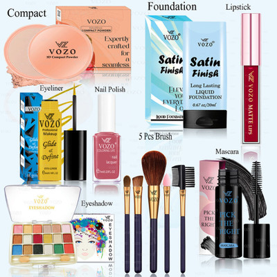 VOZO Premium Makeup Kit with Full-Face Essentials – High-Quality Combo-111(Pack of 12)