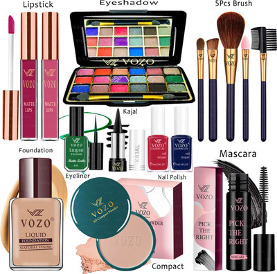VOZO Makeup Kit Sets One-stop Beauty Package for Beginners and Professionals Set-324(Pack of 15)
