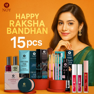 NOY Makeup Kit For Rakhi Gift Long Lasting Waterproof Smudge Proof Set(Pack of 15)
