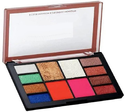 THTC 10 Color Eye shadow + 2 Highlighter + 2 Blusher