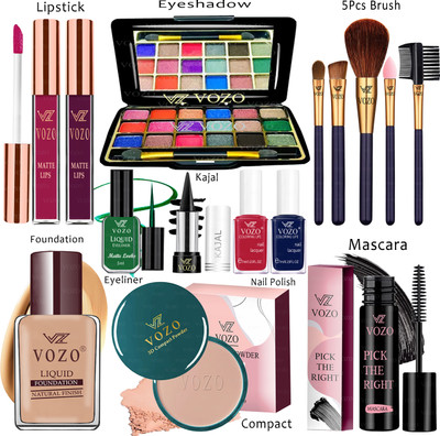 VOZO Makeup Kit Sets One-stop Beauty Package for Beginners and Professionals Set-236(Pack of 15)