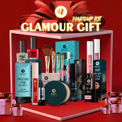 NOY Glamorous Womens Makeup Combo Kit Ready For Gifting, Full Beauty Set(Pack of 15)