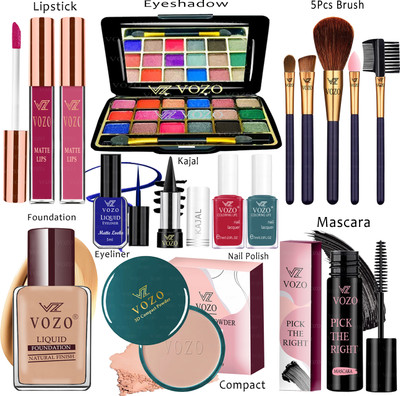 VOZO Makeup Kit Sets One-stop Beauty Package for Beginners and Professionals Set-331(Pack of 15)
