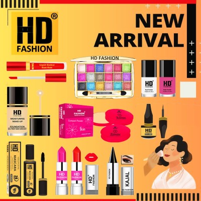 HD Fashion Daily Glow All in One Makeup Kit Combo for Women HD-21(Pack of 11)