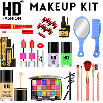 HD Fashion Full Makeup Kit Set For Modern Women All in One Waterproof Makeup Kit AIO33(Pack of 28)